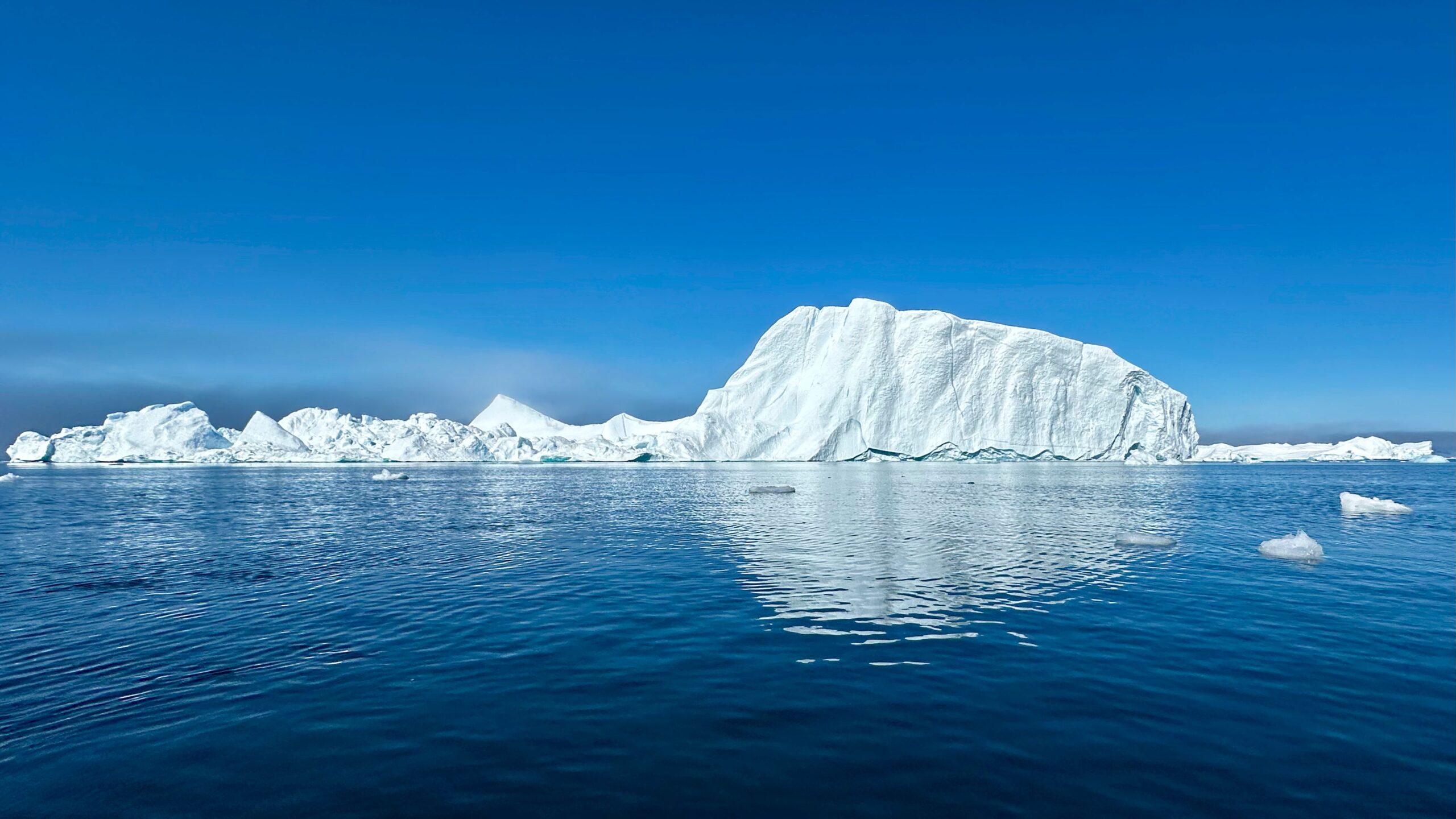 Scientific illustration showing the Atlantic Meridional Overturning Circulation and its connection to global climate and human health